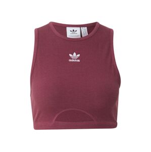 ADIDAS ORIGINALS Top  bordó / bílá