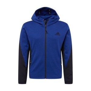 ADIDAS PERFORMANCE Sportovní mikina s kapucí  modrá / černá