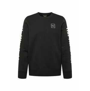 HUF Sweatshirt  černá / bílá