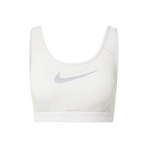 NIKE Sportovní podprsenka  stříbrně šedá / lenvandulová