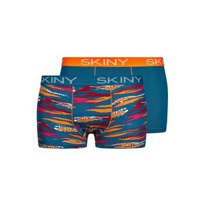 Skiny Boxerky  pastelová modrá / oranžová / pitaya / červená