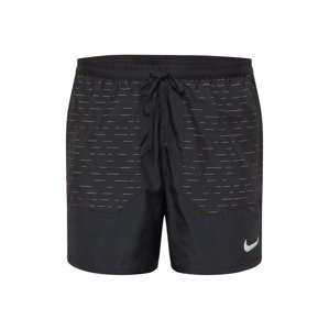 NIKE Sportovní kalhoty  černá / bílá