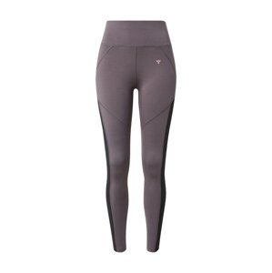 Hummel Sportovní kalhoty 'Norma'  šedobéžová / černá / pastelově růžová