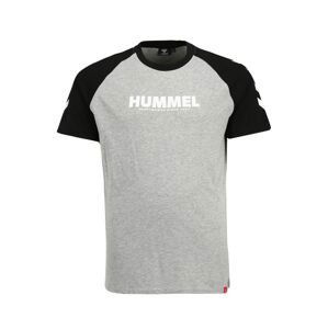 Hummel Tričko 'Legacy'  šedý melír / černá / bílá