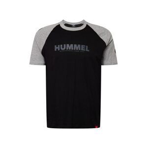 Hummel Tričko 'Legacy'  šedý melír / černá