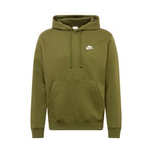 Nike Sportswear Mikina  khaki / bílá