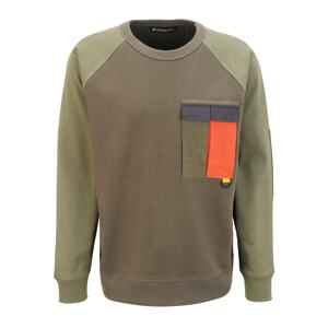 TIMBERLAND Mikina 'EK+ Pocket Crew Neck'  zelená / tmavě zelená