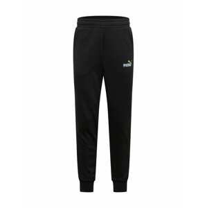 PUMA Sportovní kalhoty  černá / bílá / zelená
