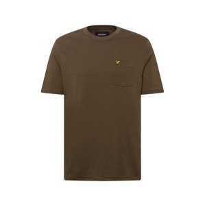 Lyle & Scott Tričko  zlatá / olivová / černá