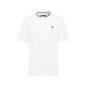 Lyle & Scott Tričko  bílá / fialová / námořnická modř / zlatě žlutá / černá