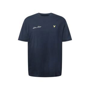 Lyle & Scott Tričko  námořnická modř / žlutá / bílá