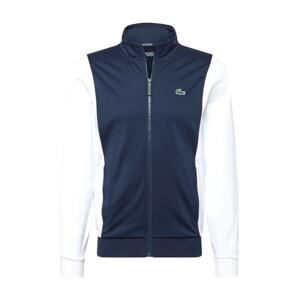 Lacoste Sport Sweatjacke  marine modrá / bílá / zelená