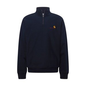 Carhartt WIP Mikina  tmavě modrá / oranžová / tmavě červená