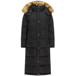 MYMO Zimní kabát  světle hnědá / černá