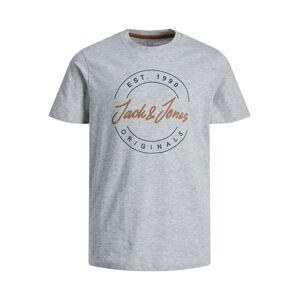 Jack & Jones Junior Tričko 'Jerry'  námořnická modř / hnědá / světle šedá