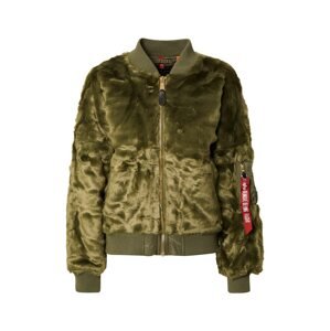 ALPHA INDUSTRIES Přechodná bunda  olivová / červená / bílá