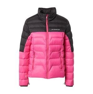 JACK WOLFSKIN Outdoorová bunda 'Tundra'  pink / černá / bílá