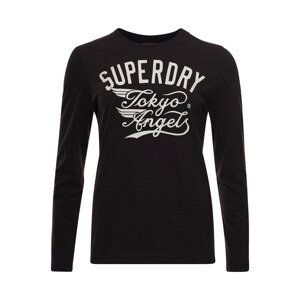 Superdry Tričko  bílá / černá