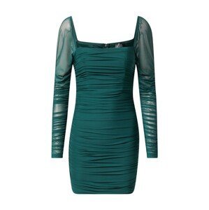 Parallel Lines Koktejlové šaty  smaragdová