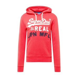 Superdry Mikina  krvavě červená / bílá / černá