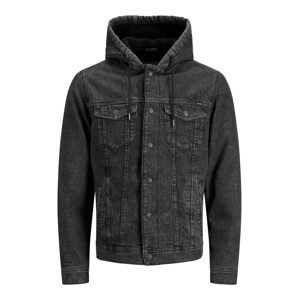 JACK & JONES Přechodná bunda  černá džínovina