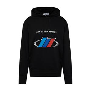 PUMA Mikina 'BMW M Motorsport Street'  černá / bílá / modrá / azurová modrá / červená / šedá