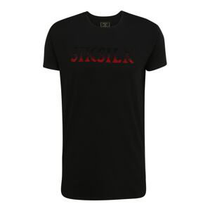 SikSilk Tričko  černá / červená