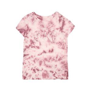 GAP Tričko  pastelově růžová / bílá / červenofialová