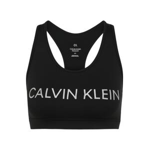 Calvin Klein Performance Sportovní podprsenka  černá / bílá