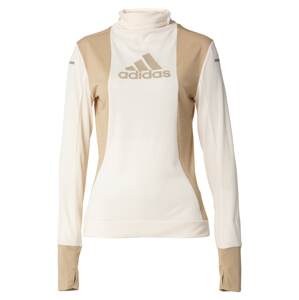 ADIDAS PERFORMANCE Funkční tričko  světle béžová / offwhite / šedá