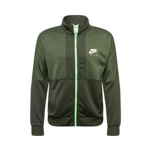 Nike Sportswear Mikina  olivová / tmavě zelená / bílá