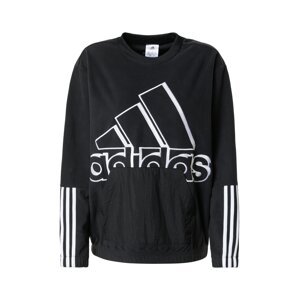 ADIDAS PERFORMANCE Sportovní mikina  černá / bílá