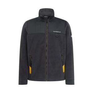 JACK WOLFSKIN Fleecová mikina 'Grizzly'  žlutá / černá