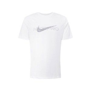 NIKE Funkční tričko  bílá / šedá