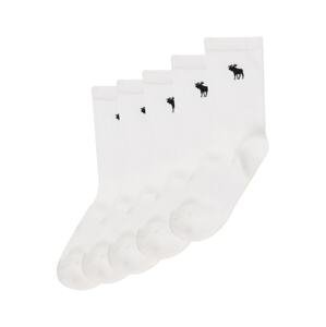 Abercrombie & Fitch Ponožky  bílá / černá