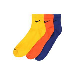 NIKE Sportovní ponožky  žlutá / oranžová / modrá / černá