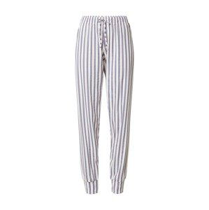 CALIDA Pyžamové kalhoty  bílá / chladná modrá / broskvová