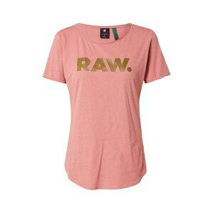 G-Star RAW Tričko  zlatá / růžová