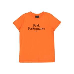 PEAK PERFORMANCE Tričko  oranžová / černá