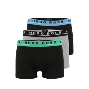 BOSS Casual Boxerky  černá / světlemodrá / nefritová / šedá