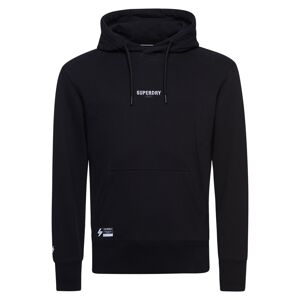 Superdry Mikina  černá / bílá