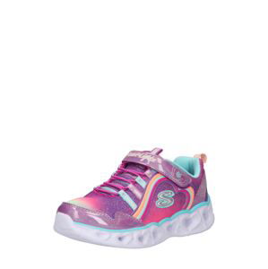 SKECHERS Tenisky  aqua modrá / tmavě fialová / oranžová / malinová