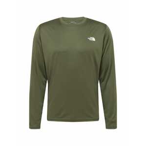 THE NORTH FACE Funkční tričko 'Reaxion Amp'  khaki / bílá