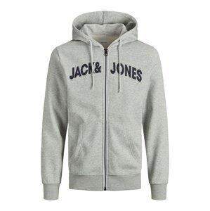 JACK & JONES Mikina 'Navy'  námořnická modř / bílá