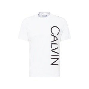 Calvin Klein Tričko  bílá / černá