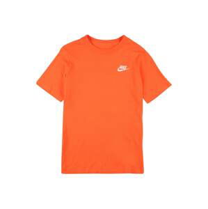 Nike Sportswear Tričko  oranžová / bílá