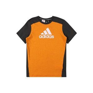 ADIDAS PERFORMANCE Funkční tričko  oranžová / černá / bílá