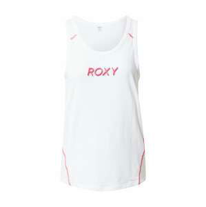 ROXY Sportovní top 'KEEPS ME GOING'  bílá / růžová / pink