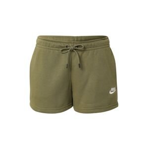 Nike Sportswear Kalhoty  olivová / bílá