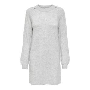 JDY Úpletové šaty 'Andrea'  šedý melír